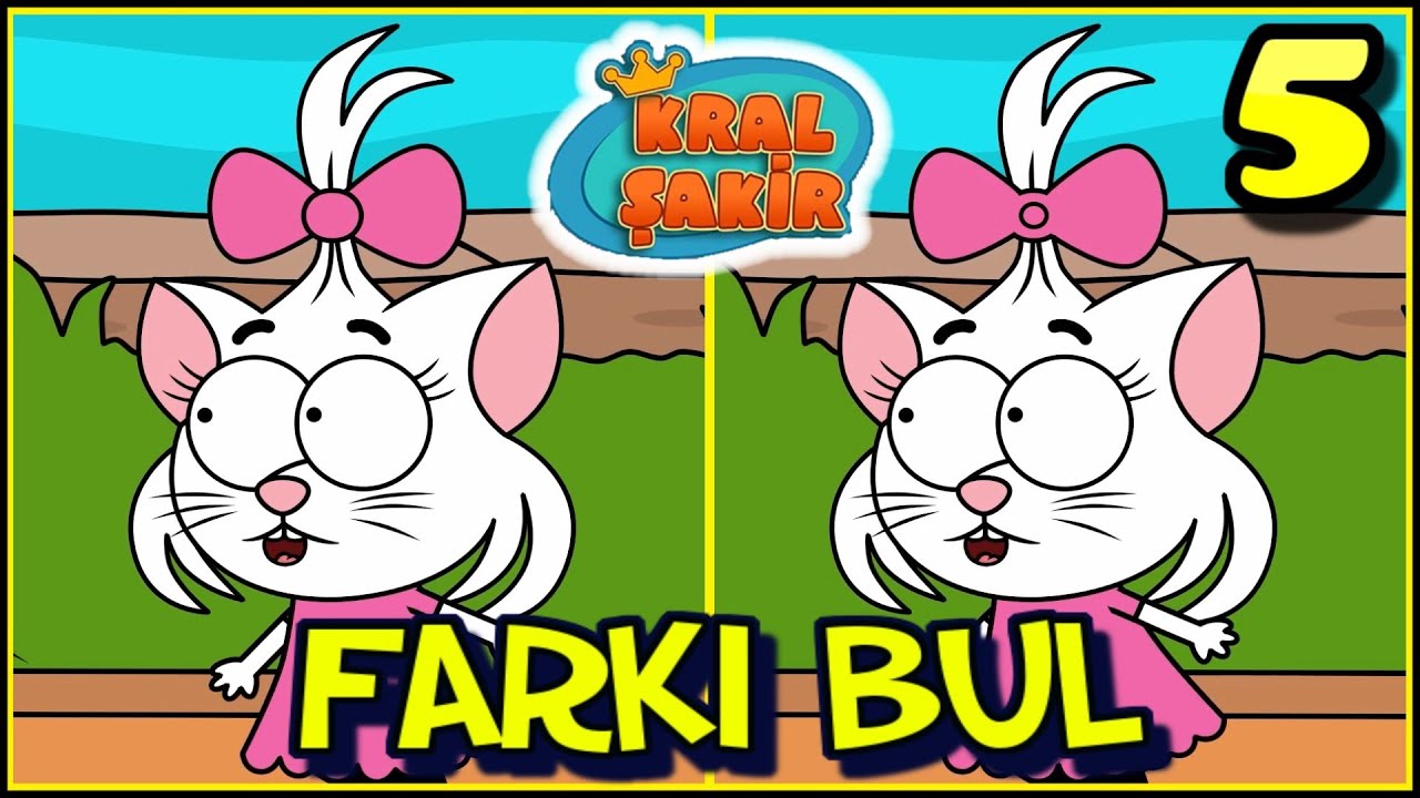 KRAL ŞAKİR - Farkı Bul 5 / Fark Bul Bulmaca Oyunu ( Oyuncak K&ouml;y&uuml; )
