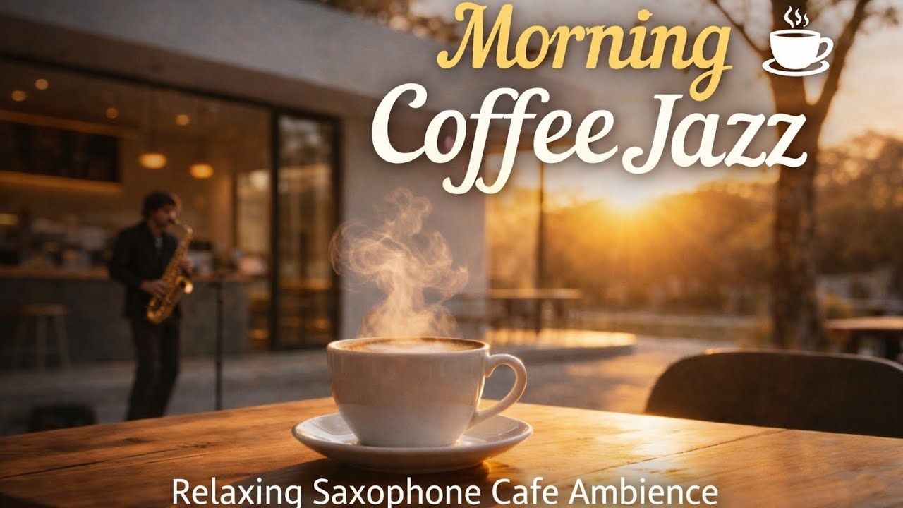 Morning Coffee Jazz ☕ Relaxing Saxophone Cafe Ambience