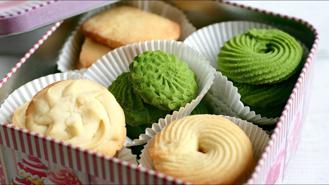 Easy DANISH BUTTER COOKIES recipe - Cách làm BÁNH QUY BƠ DANISA
