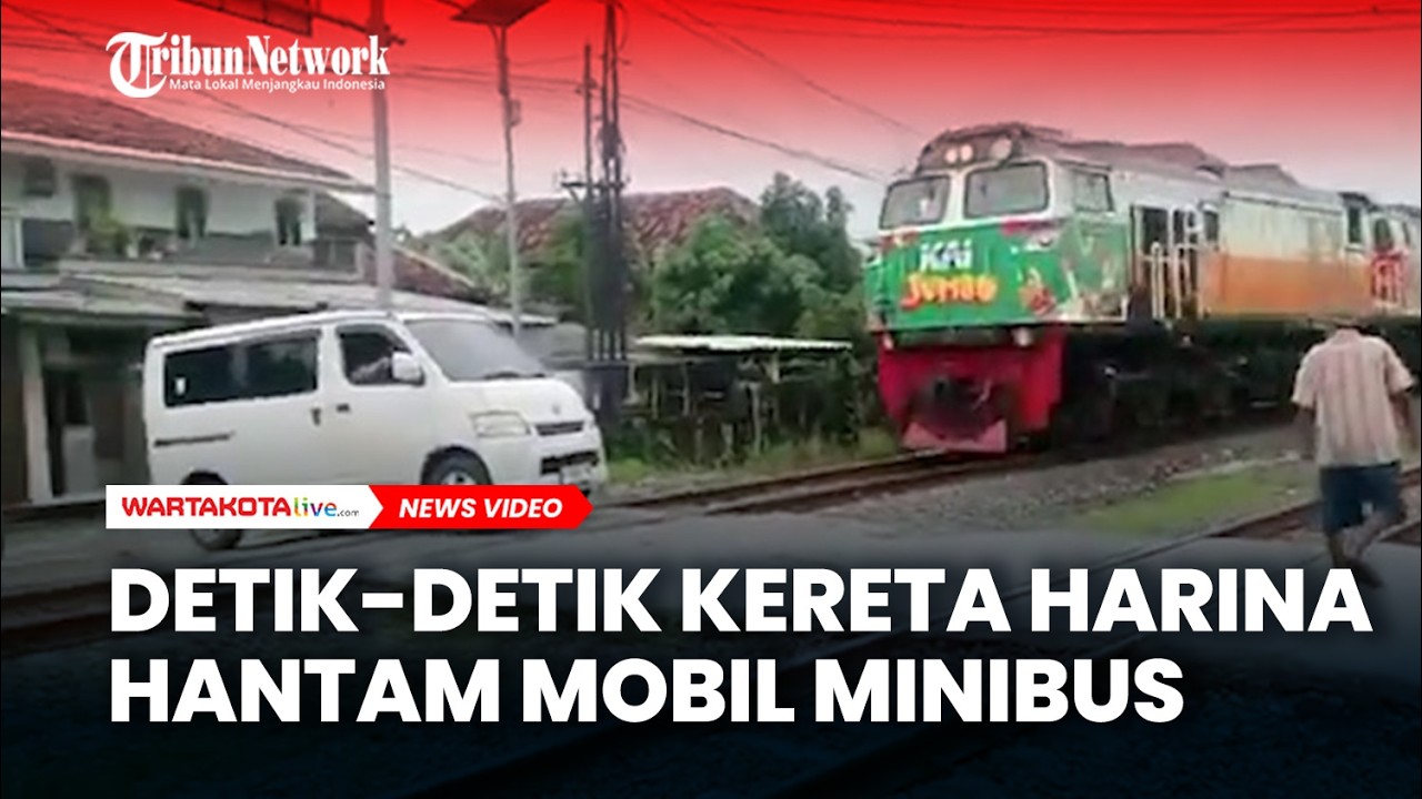 Kereta Harina Hantam Minibus di Demak, Sopir Tewas dan Warga di Sekitar Lokasi Luka Serius