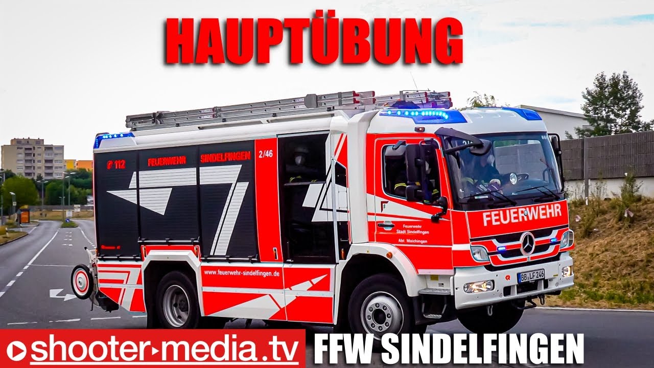 🚒  Brand im Seniorenheim = Hauptübung Feuerwehr Sindelfingen  🚒 | 👨‍🚒 Retten & Löschen 👨‍🚒