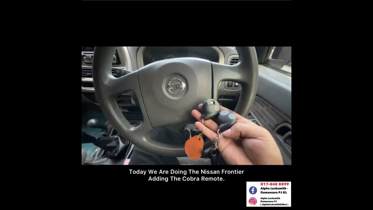 Nissan Frontier - Key Lost - Duplicate Immo Key / Cobra Remote / Recover Black Touch Key - TTDI KL.