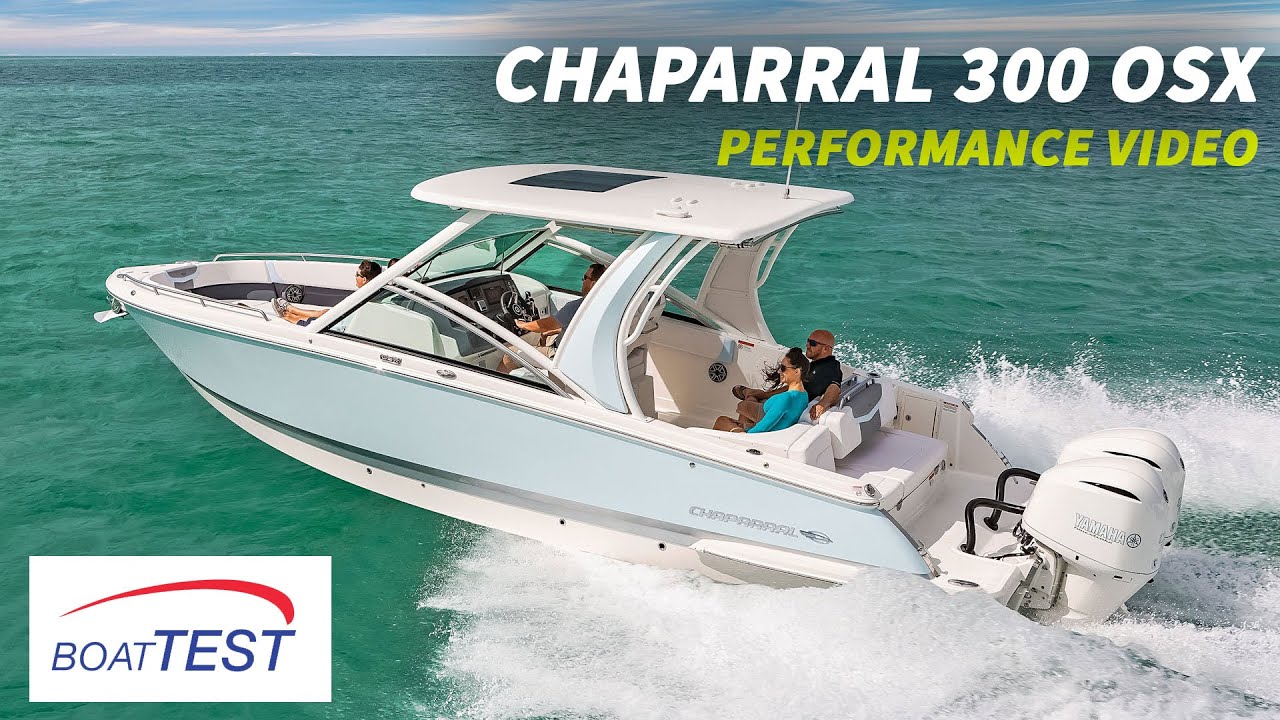 Chaparral 300 OSX (2020-) Test Video - By BoatTEST.com