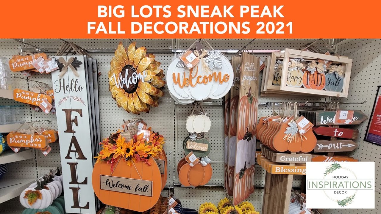 Big Lots Fall Decor SNEAK PEAK 2021! SHOP WITH ME! Inspirations Holiday Decor