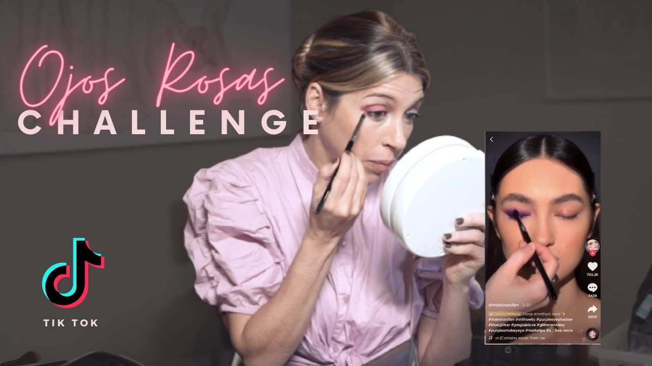 CHALLENGE de TIK TOK: OJOS ROSAS
