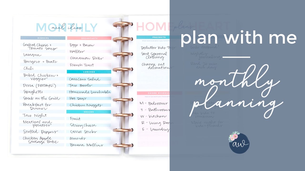 Plan With Me: Monthly Planning
