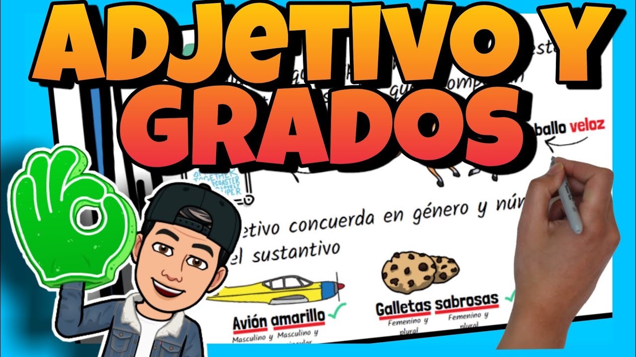 😃 El ADJETIVO y sus GRADOS para NIÑOS de PRIMARIA