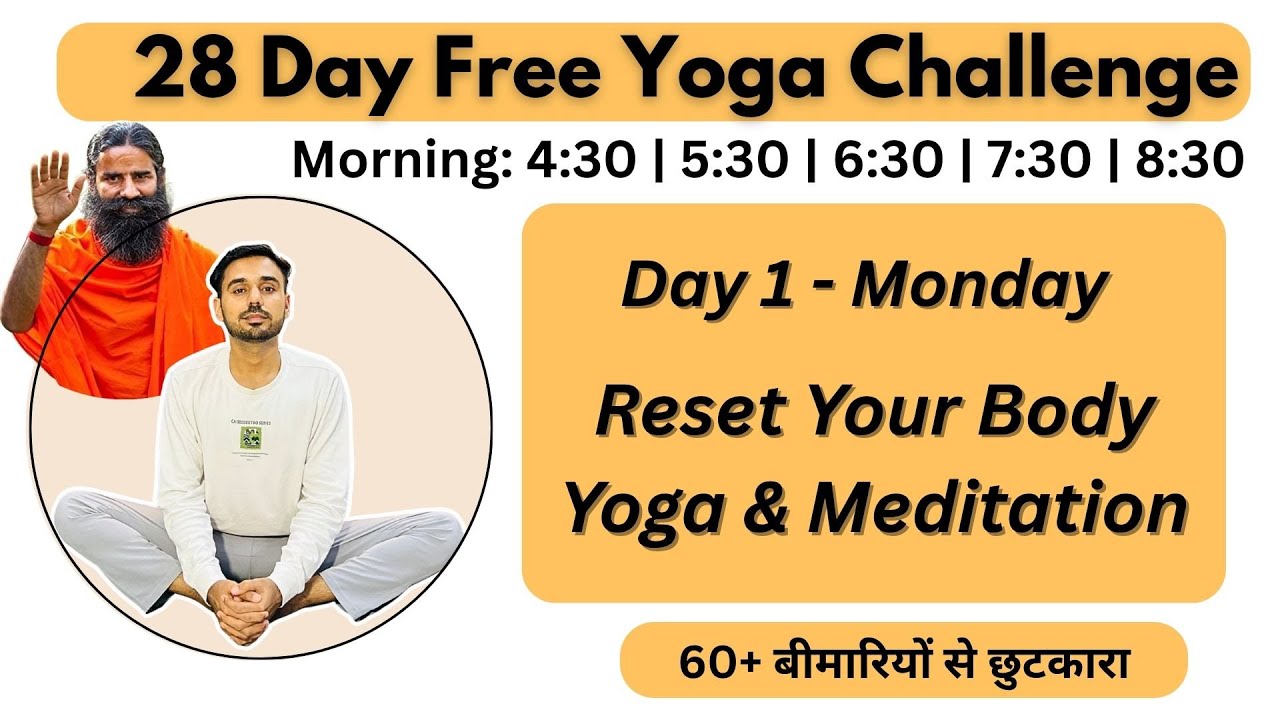 🔴 Free Live Yoga Live - Reset Your Body Yoga & Meditation | Morning Yoga @subhashyogakro