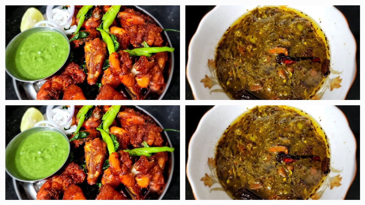 chicken til pakoda aur Ambade ki chutney  lunch combo recipe very tasty recipe 😋