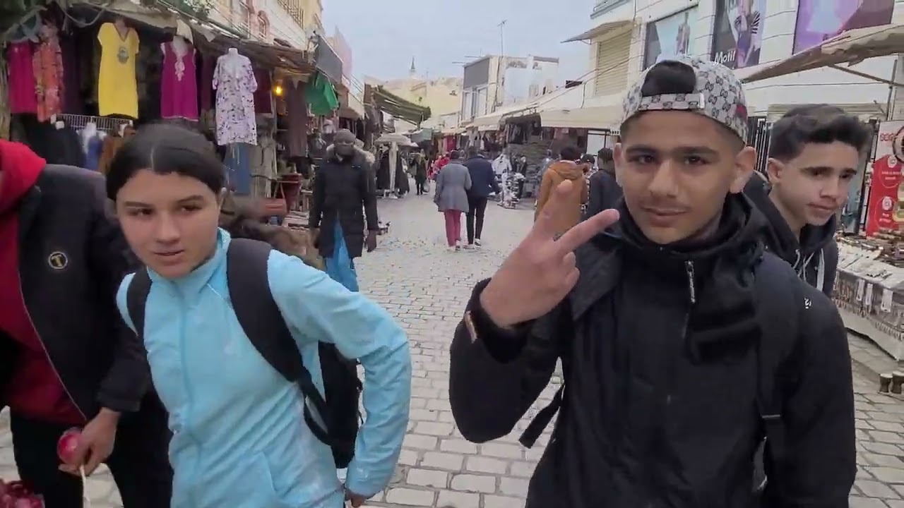 Souk Nabeul/Tunisia 4K👍. 10/02/2024 جولة في سوق نابل/تونس
