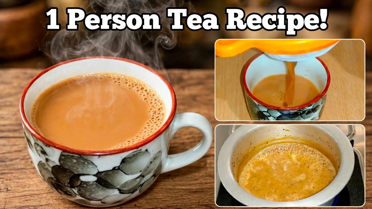 How to Make 1 Cup of Tea एक कप चाय बनाने का तरीका @RFoodInn