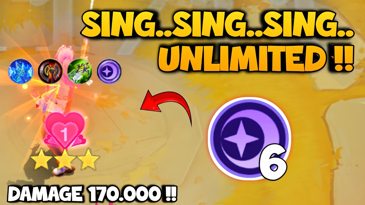 LANCELOT 6 HEARTBOND + 6 STARGAZER !! DAMGE HAMPIR 200.000 !! MAGIC CHESS GOGO COMBO TERKUAT