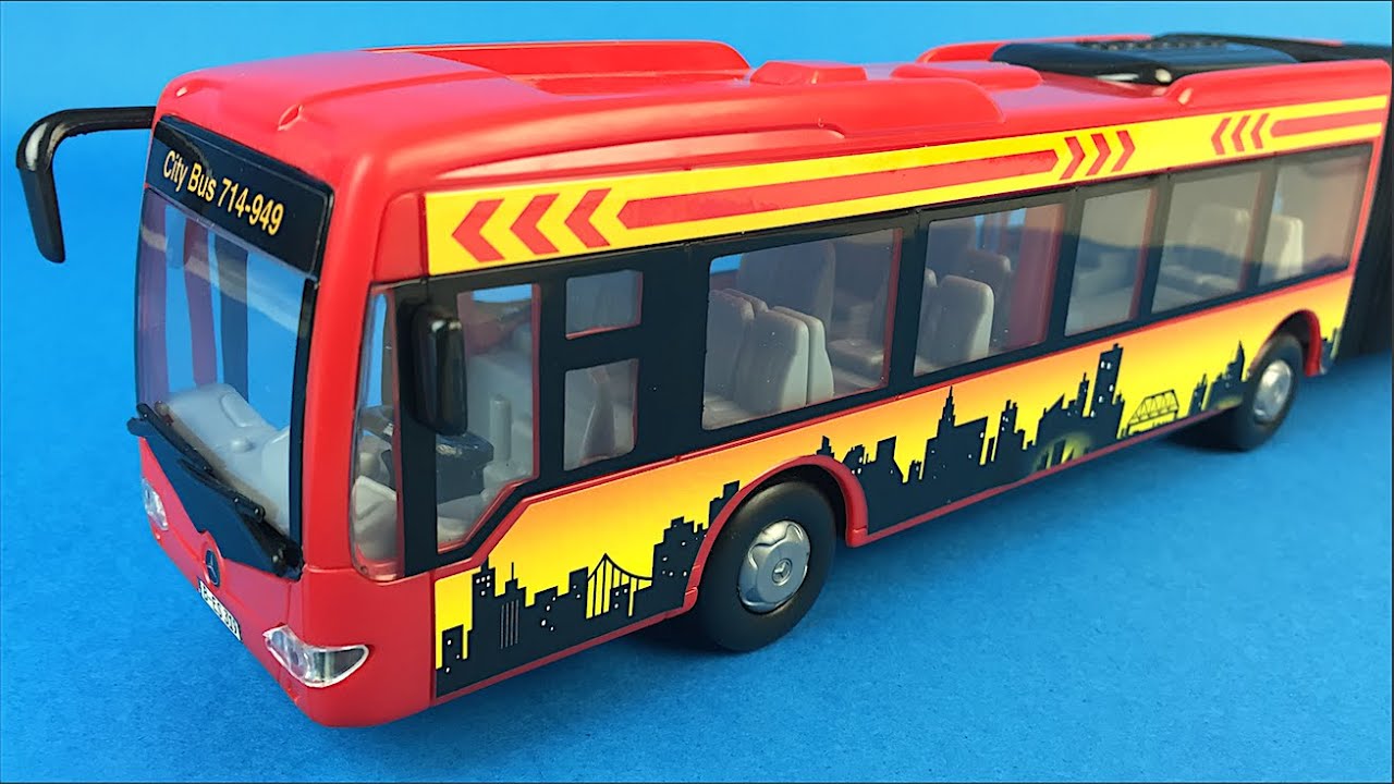 FAST LANE EXPRESS CITY BUS  REPLICA MODEL ARTICULATED & REAL OPENING DOORS FUN FOR TODDLERS AND KIDS