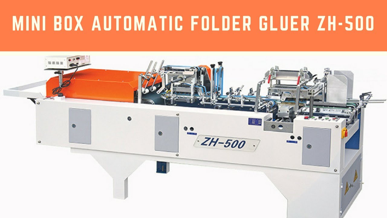 Mini Box Folding And Gluing Machine ZH-500(UK Customer)