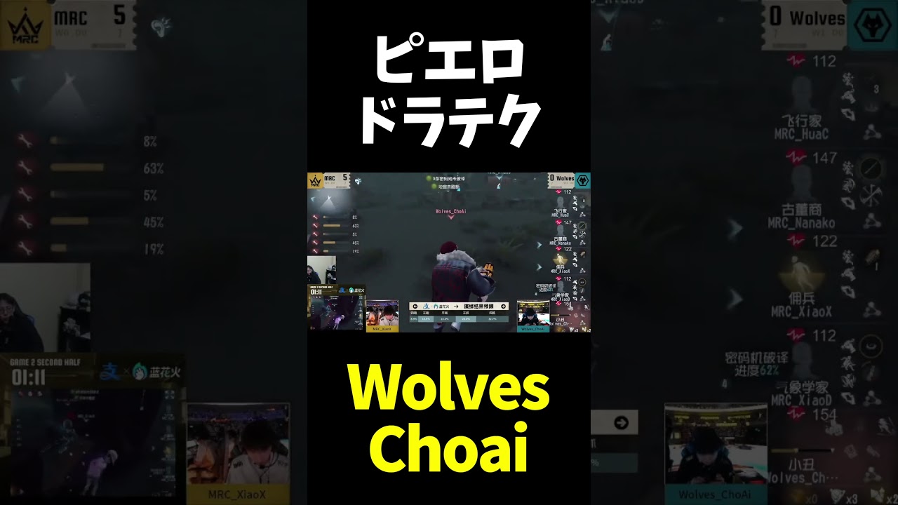 【第五人格】Wolves_Choai ピエロドラテク【IdentityⅤ】