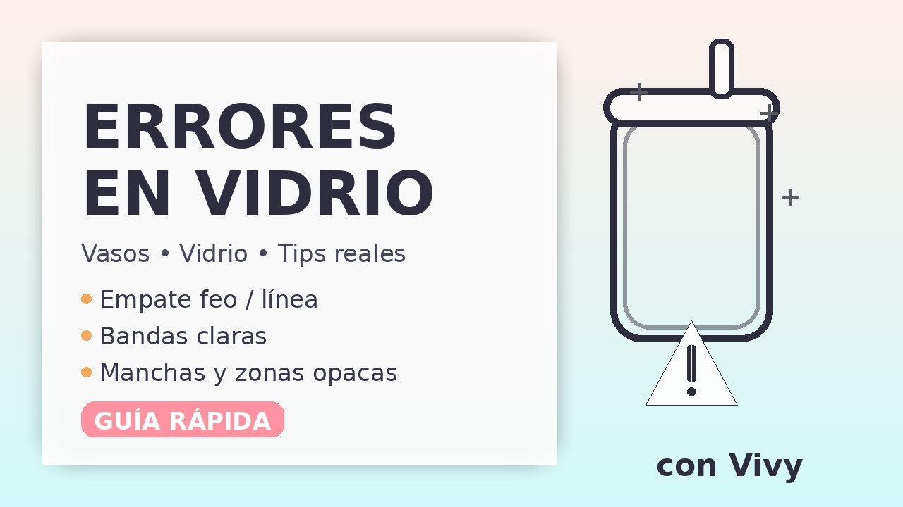 No arruines tus vasos: errores comunes en sublimación en vidrio