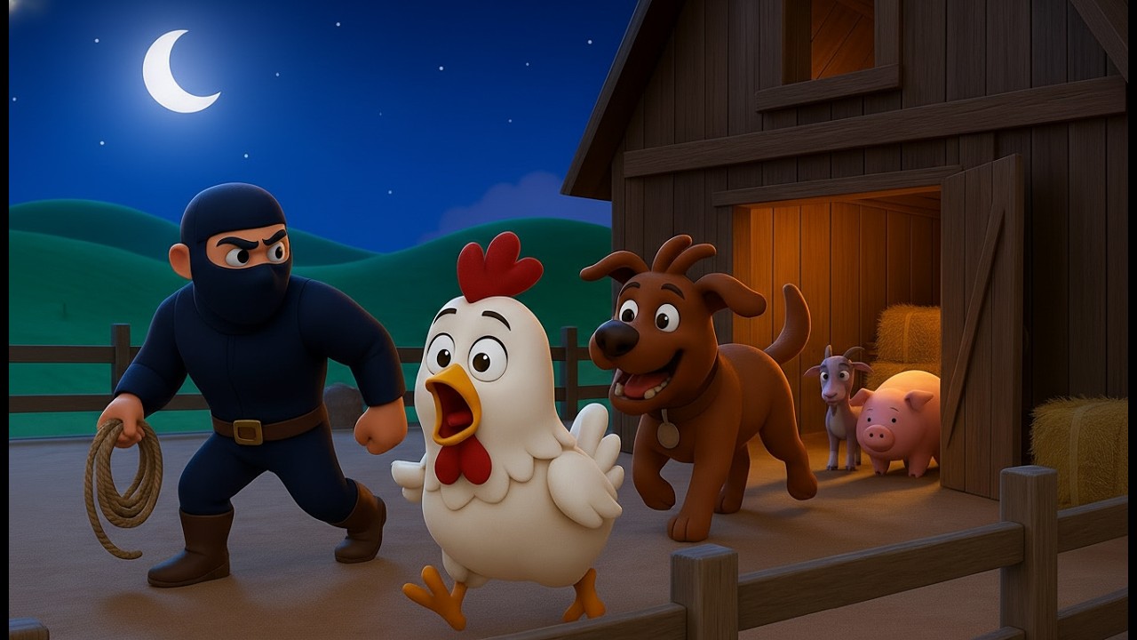 old MacDonald Chicken Ran Away from the Farm! Heartwarming Animated Farm Story