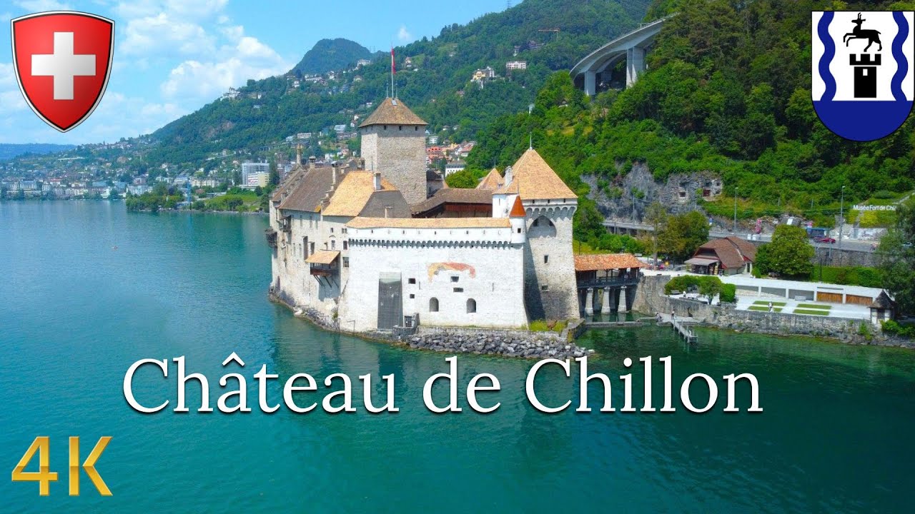 Switzerland by Drone 🇨🇭 | Chateau de Chillon 4K DJI MINI 2 Scenic Drone Flight