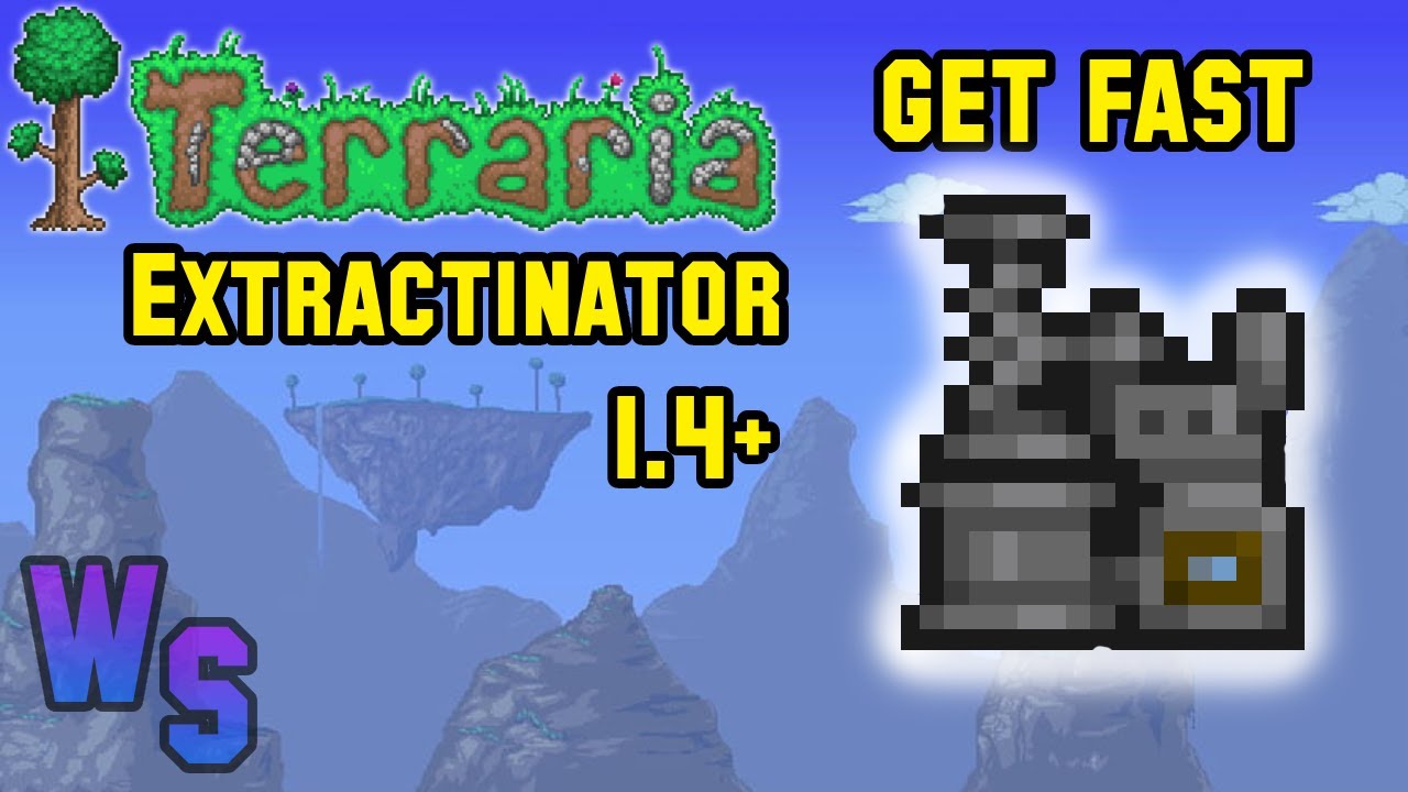 Terraria how to get Extractinator on 1.4.4.9 (SEED) *PC*