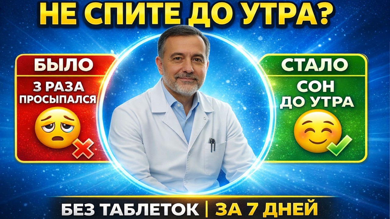 Бессонница после 50? Забудьте про таблетки | 5 минут в день — и спите до утра