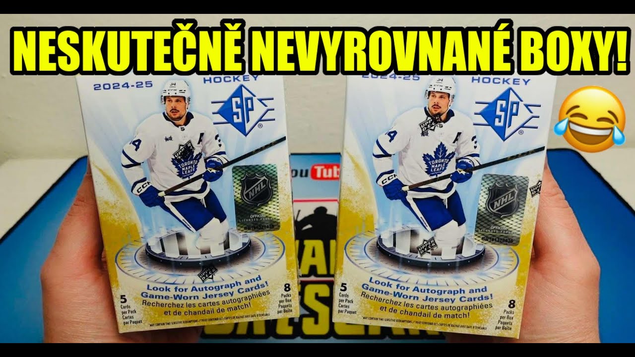 Představujeme: 2x 24-25 UD SP Hockey Blaster Box! Hokejové karty NHL!