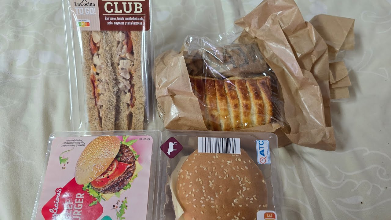 Aldi Food Review | Cheeseburger, Club Sandwich And Chicken Pastry 
