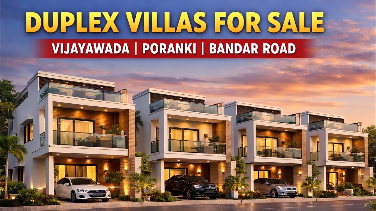 Duplex villas for sale in vijayawada | poranki | Bandar road 6303035939