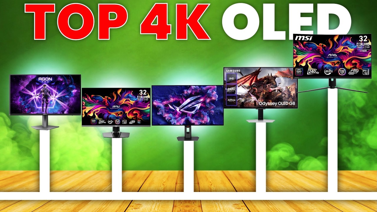 Mejores Monitores Gaming OLED 4K en 2025 🖥️ | Top QD OLED y WOLED