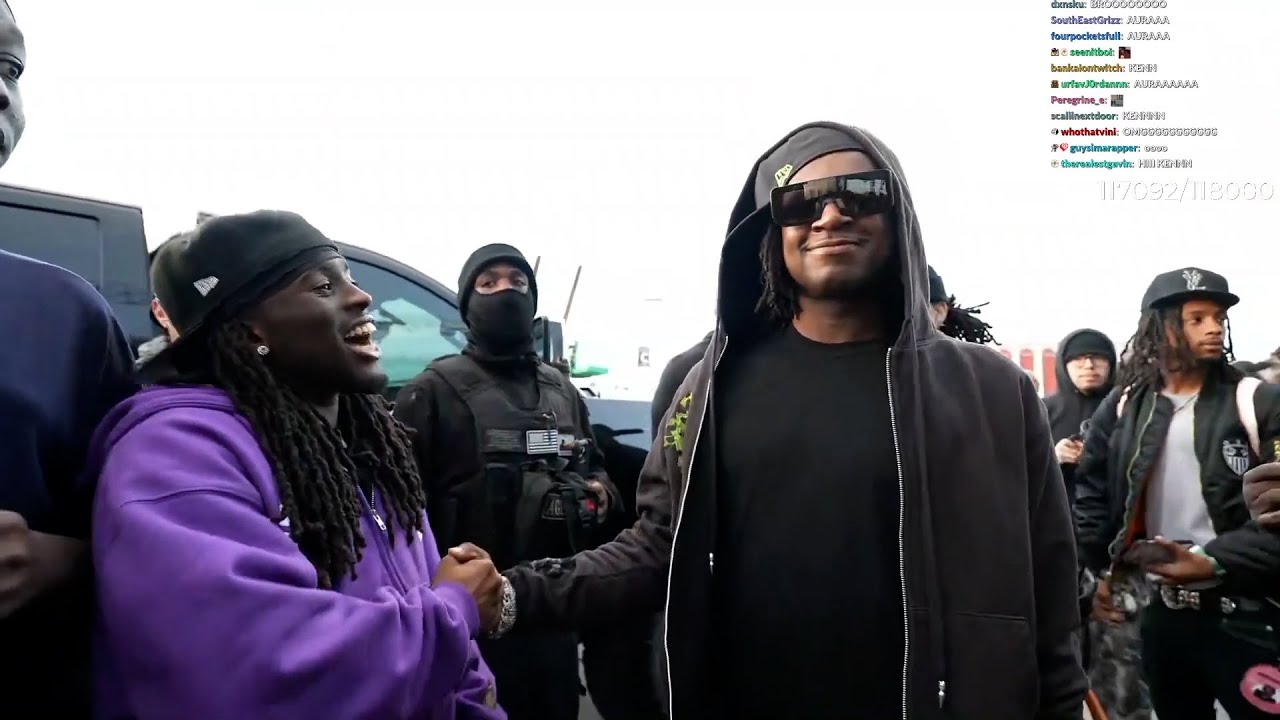 Kai Cenat Meets Ken Carson at Rolling Loud (Fixed Audio)