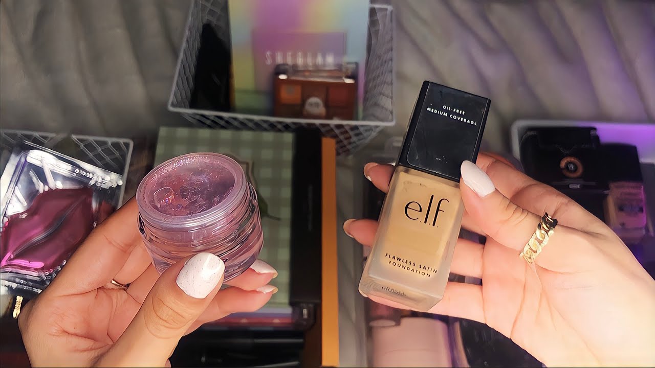 ASMR Relaxing Makeup Organizing & Rummaging (Whispered)