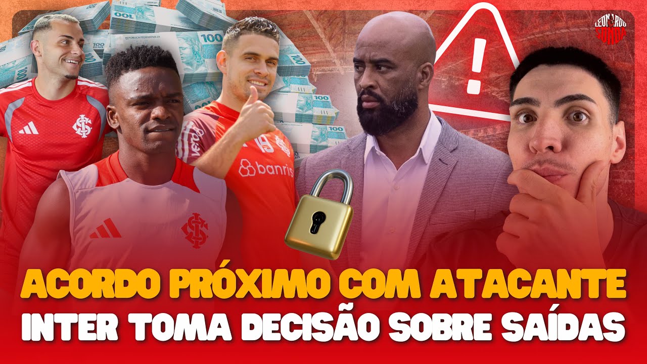 🚨 ACORDO PRÓXIMO COM ATACANTE! INTER TOMA DECISÃO SOBRE SAÍDAS E PEZZOLANO SÓ PENSA NO FLAMENGO!