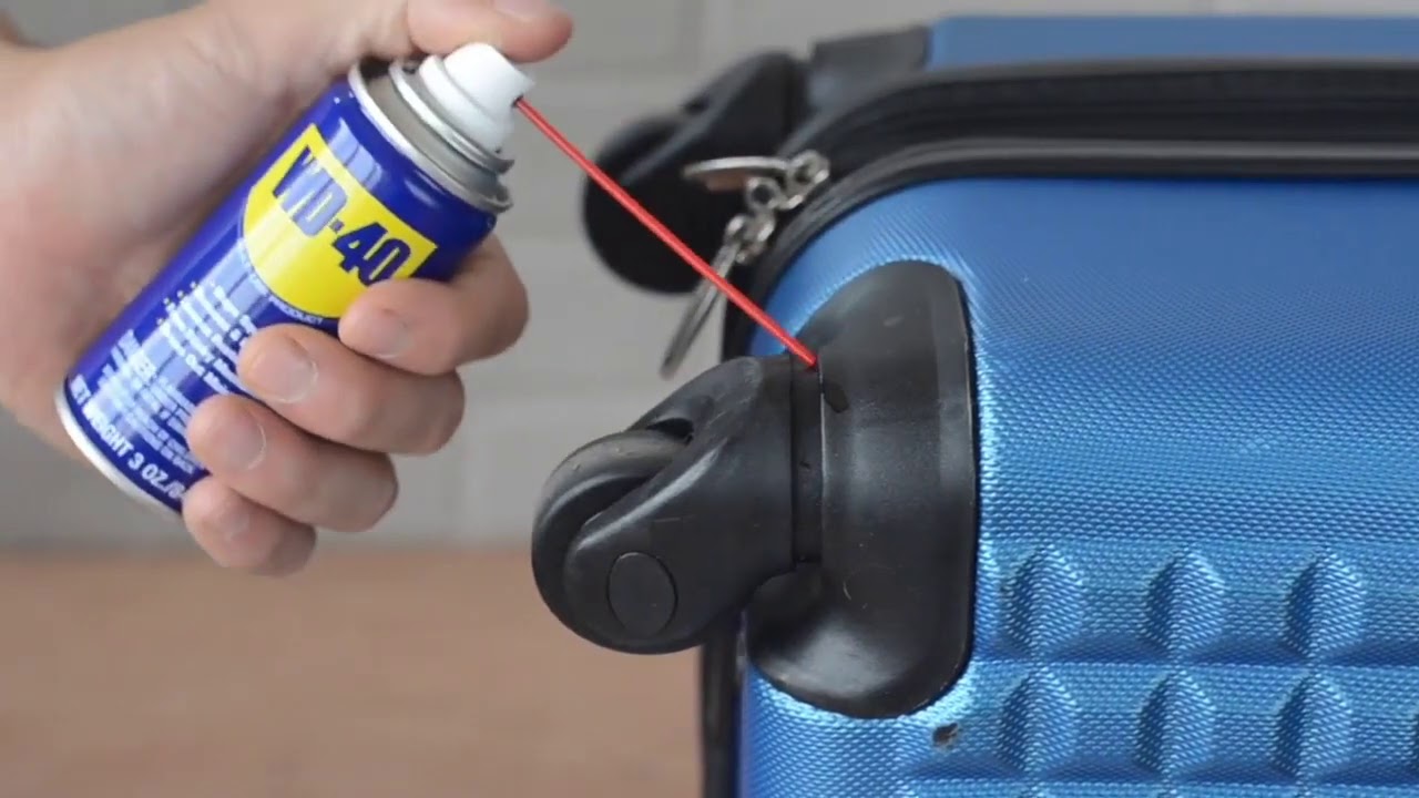WD-40 Life Hacks - Un-stick Luggage Wheels