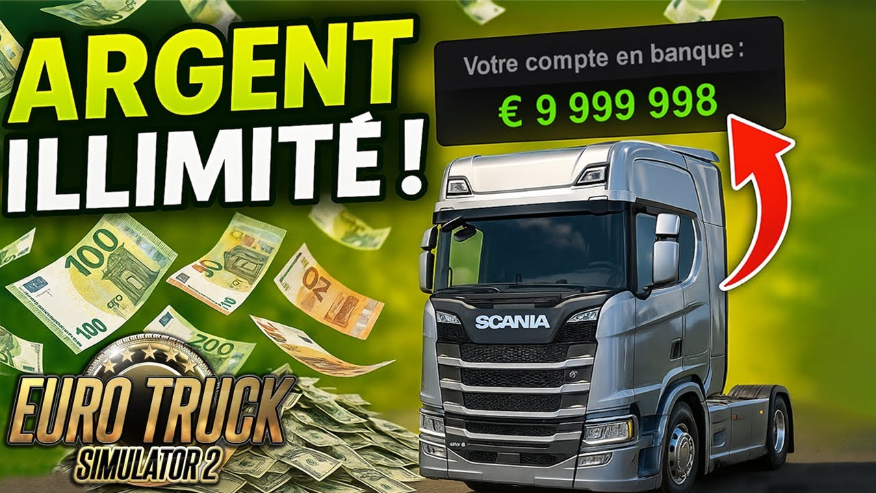 TUTO ETS2 : Gagner de l’ARGENT 💶 et de l’XP RAPIDEMENT ! (5 minutes !✅ )