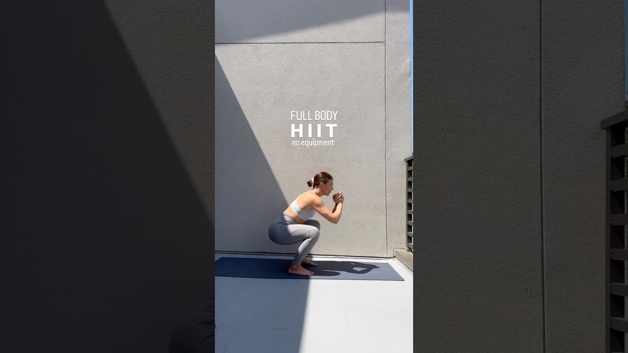 Full body HIIT at home #hiit #hiittraining #hiitworkout #workoutathome #workoutvideo