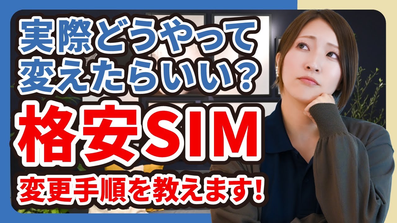 格安simへの乗換方法