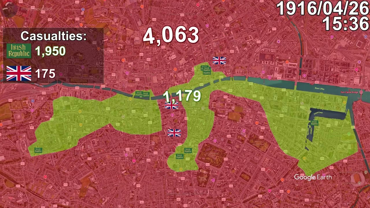 Easter Rising using Google Earth
