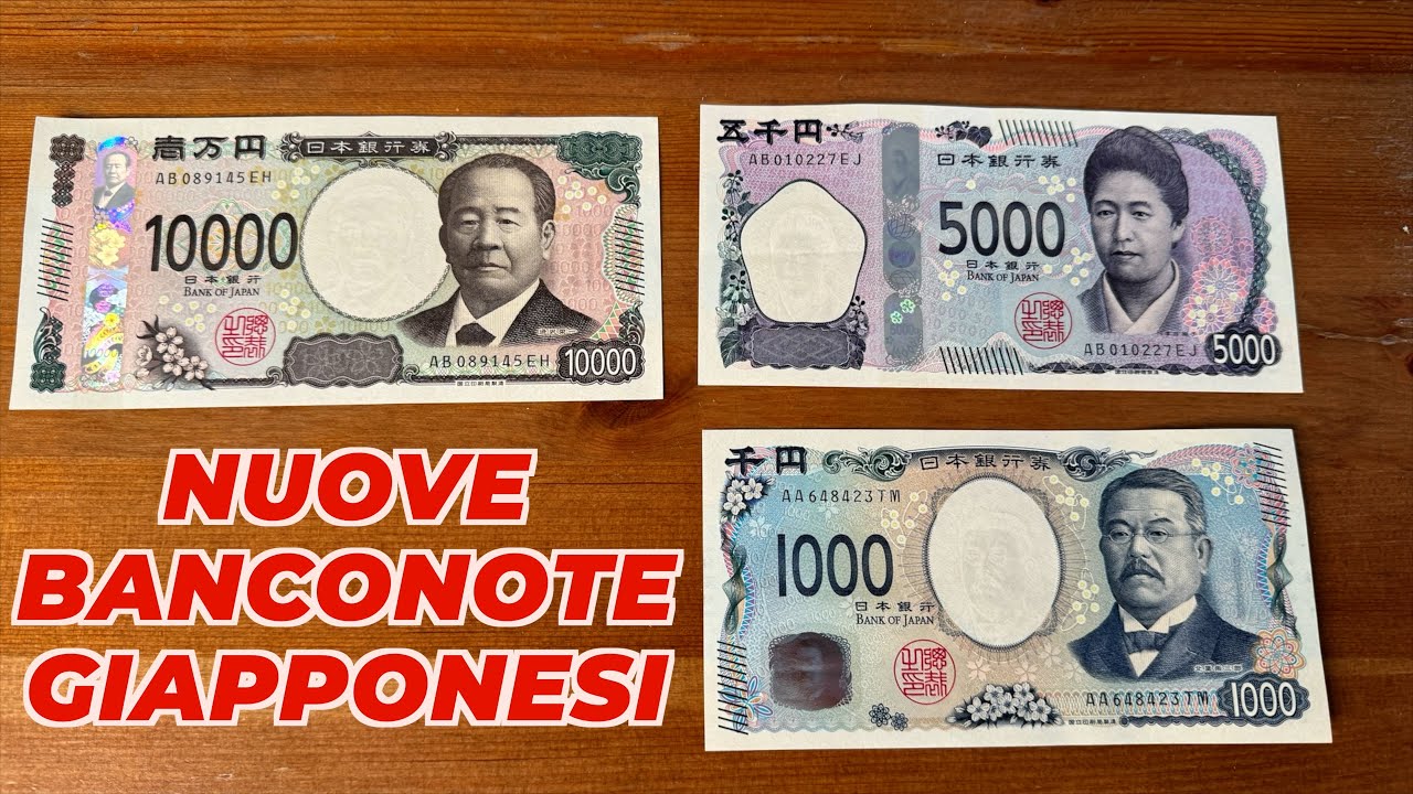 Le nuove banconote giapponesi