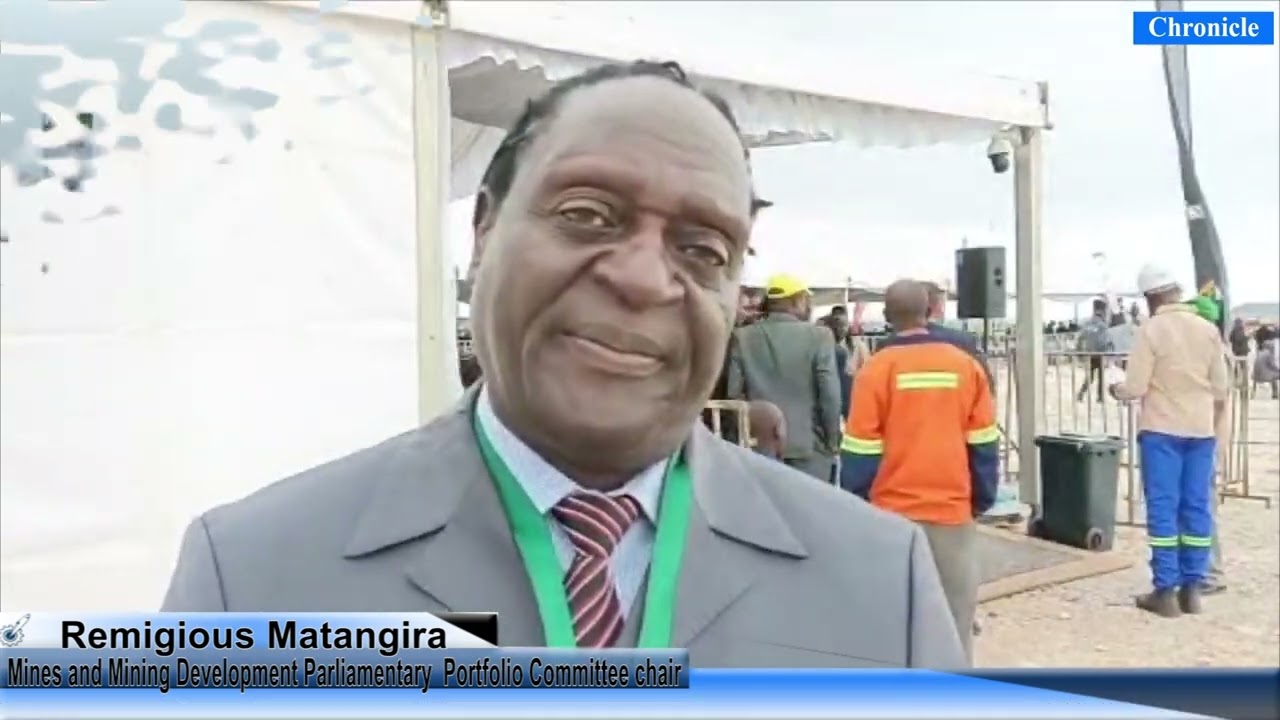 Remigious Matangira speaks about the commissioning ceremony and the importance of mining