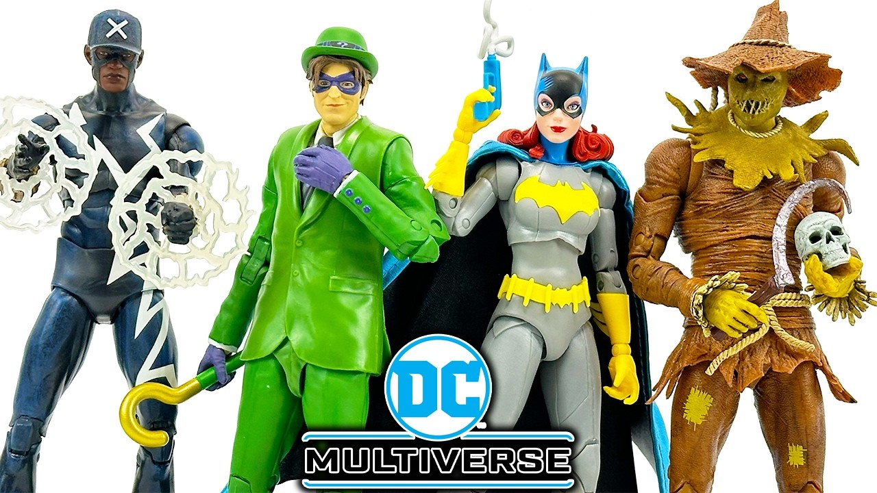 DC Multiverse Batgirl  Scarecrow, Riddler & Static Review!