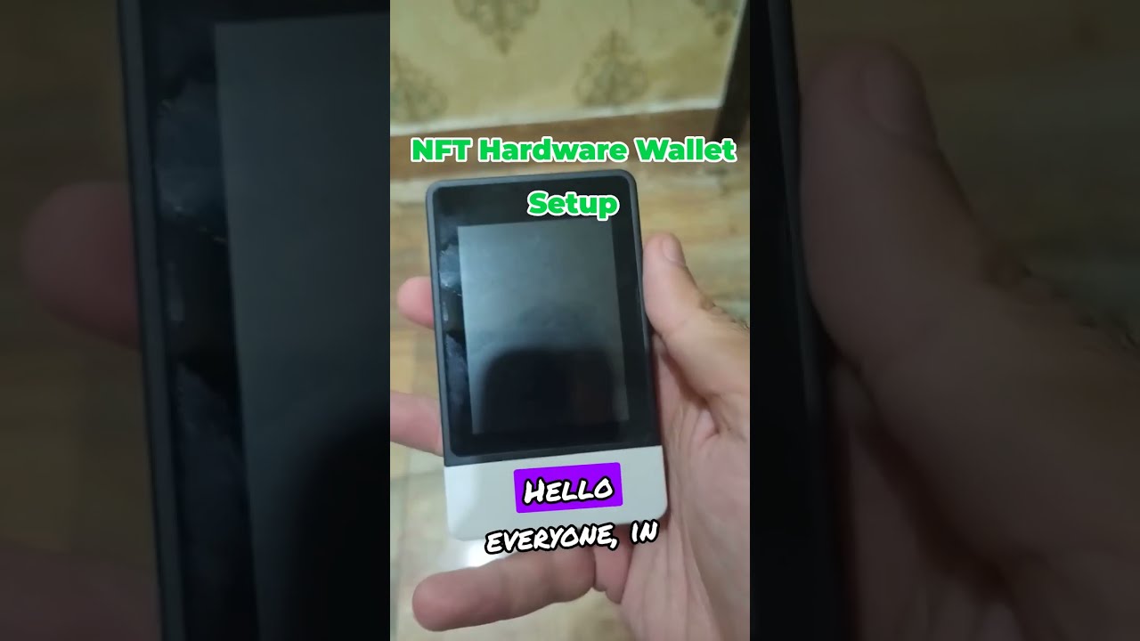 Tutorial: How to Setup SecuX Nifty NFT Wallet - Cryptos Beginner