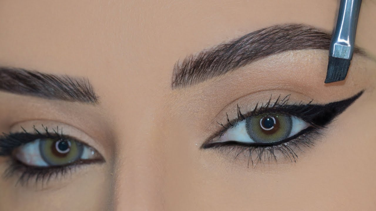 تعليم طريقة رسم الايلينر التي تناسب جميع اشكال العيون حتى المبطنة |Eyeliner tutorial,all eye shapes