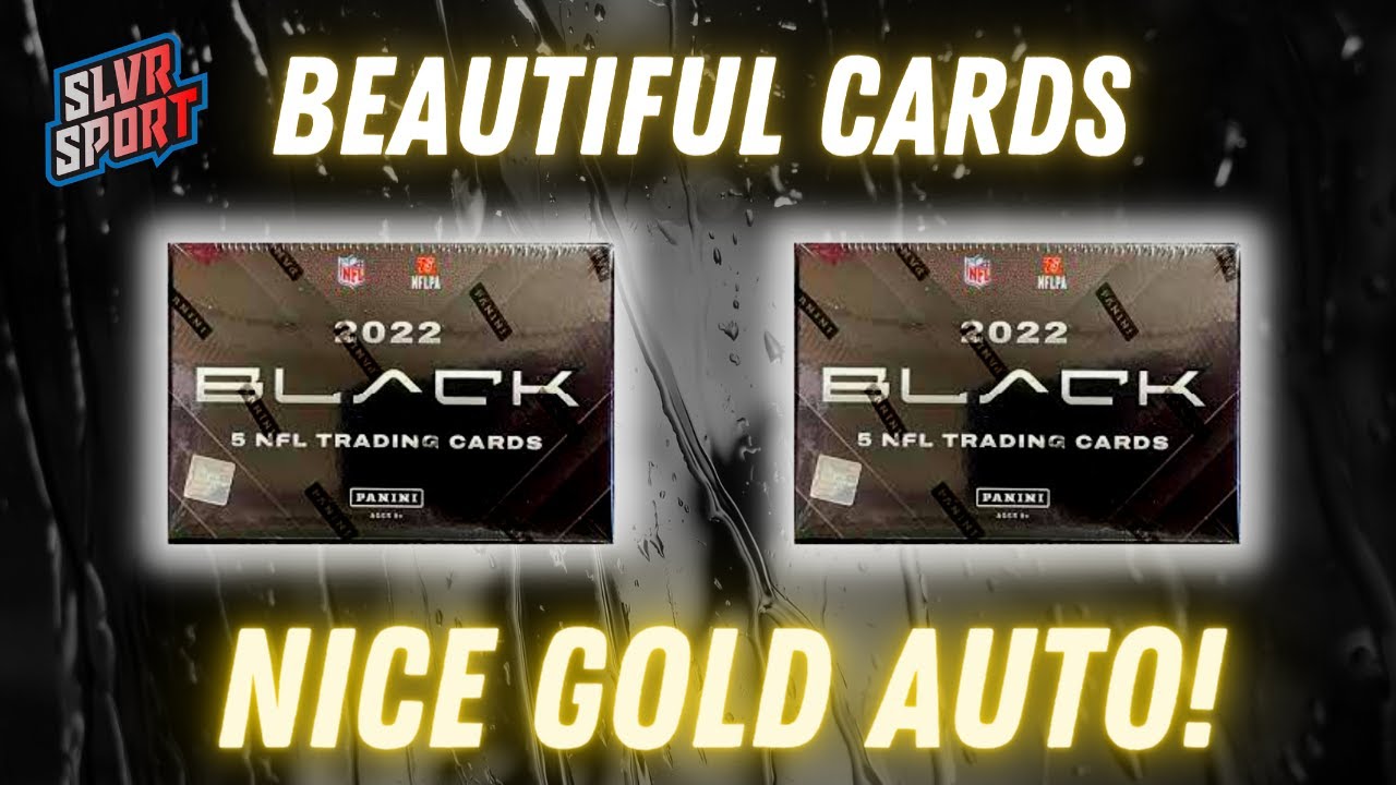 NEW RELEASE - 2022 Panini Black Football Hobby Box (X2). 6 Hits - Nice Pulls