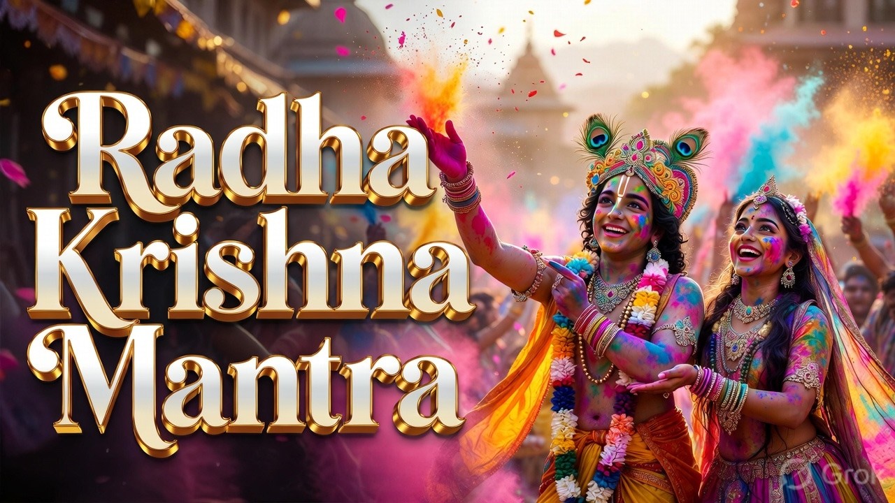 Powerful Radha Krishna Mantra for Divine Love, Peace & Happiness | Om Radha Krishnaya Namah