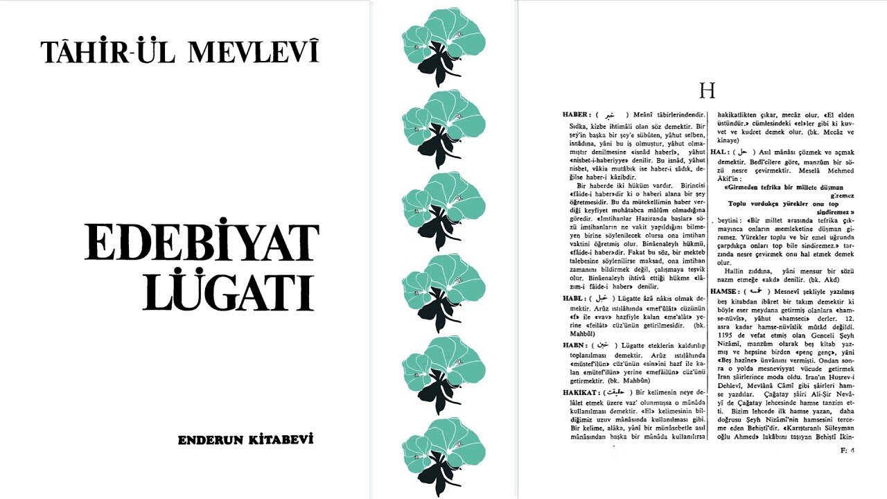 HABER NEDİR? | Edebiyat L&uuml;gati | Tahir-&uuml;l Mevlevi | H Harfi