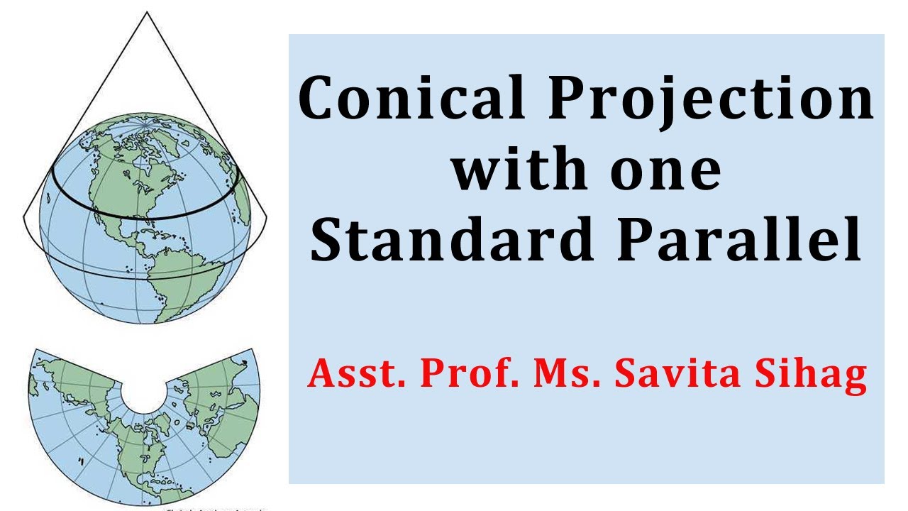 Conical Projection with one standard parallel (Geography, BA,MA), GuruKpo