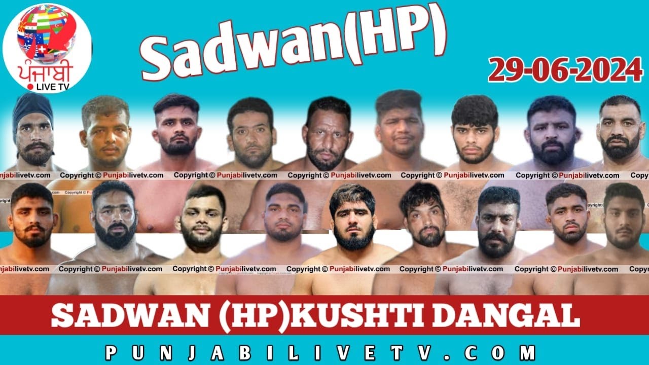 LIVE SADWAN [ N00RPUR H.P] KUSHTI DANGAL 29 JUNE 2024 BY PUNJABILIVETV.COM