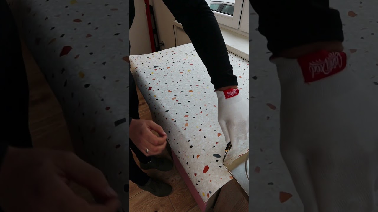 Oklejanie blatu kuchennego, nieinwazyjna metoda modernizacji mebli kuchennych i nie tylko...