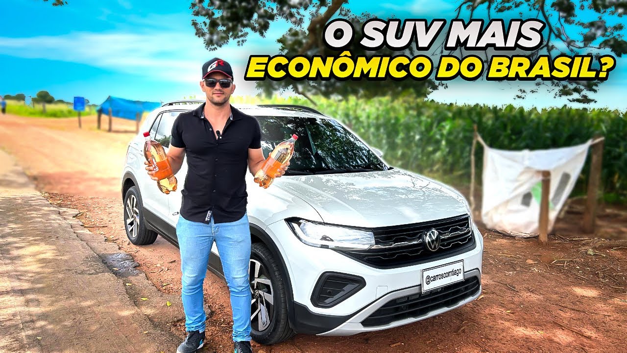 Testei o consumo do T cross confortline 2025 - será o SUV mais econômico do Brasil?
