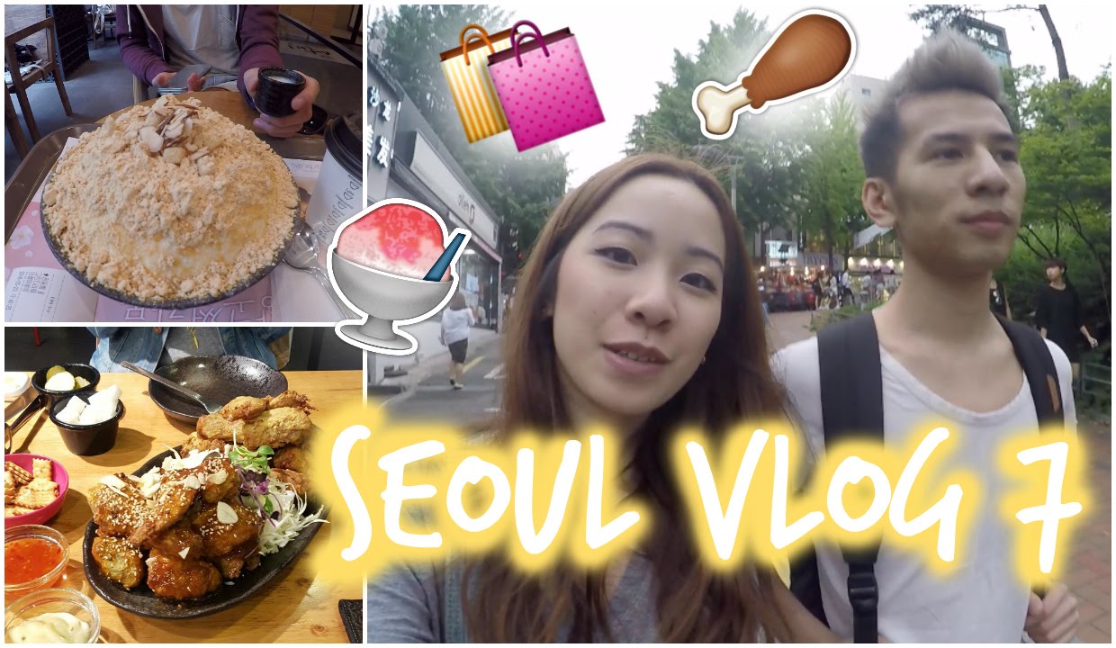Seoul ✈ Korea VLOG #7 Sulbing Bingsoo, Edae shopping, Kwangjang Market