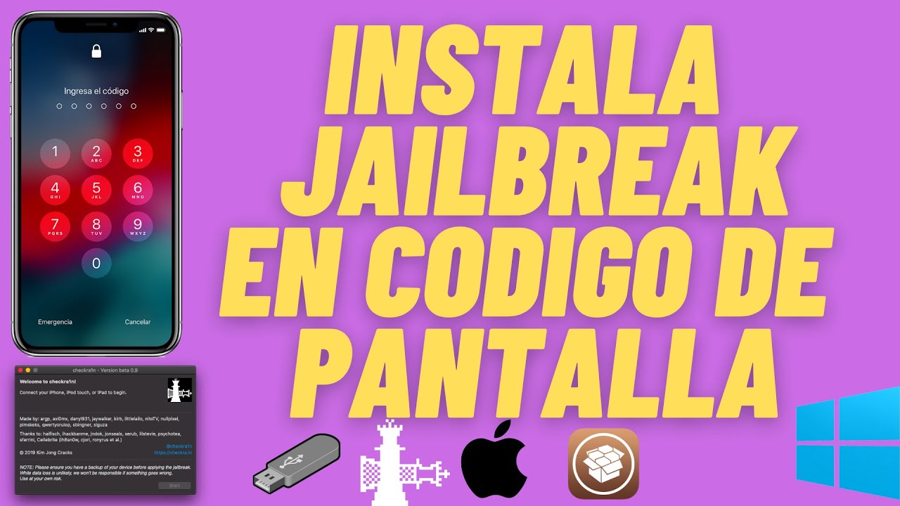 ☑️COMO INSTALAR JAILBREAK A IPHONE DESACTIVADO O CÓDIGO EN PANTALLA